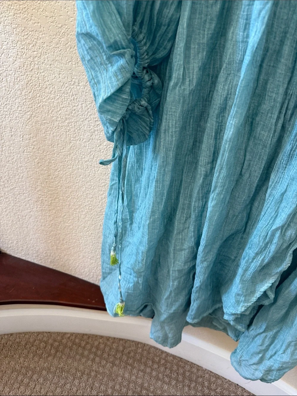 Free People Well Hello There Wrap Dress Beach Cover up Embroidered NWOT